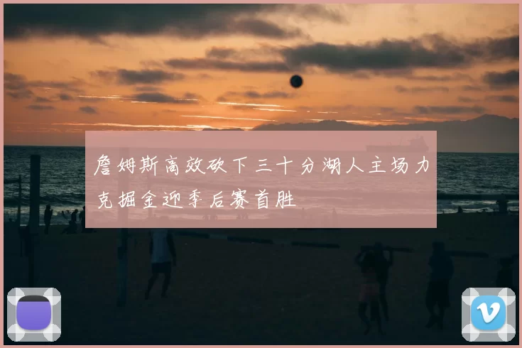 詹姆斯高效砍下三十分湖人主场力克掘金迎季后赛首胜